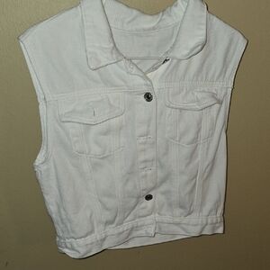 Women's White Button Down Shirt
